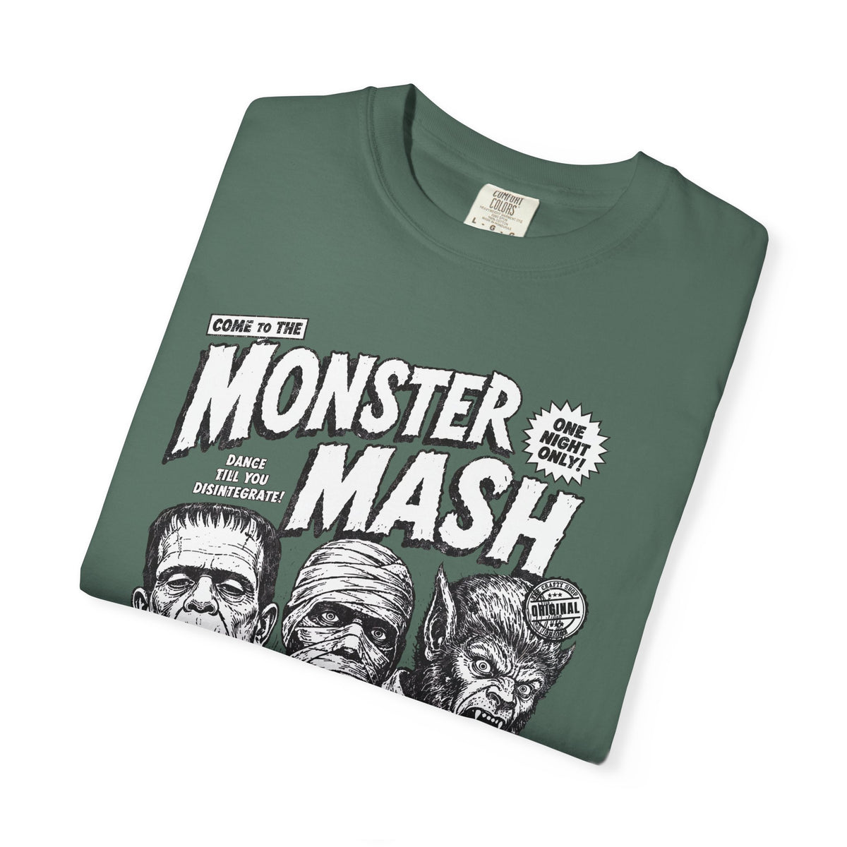 Monster Mash Vintage Horror T-Shirt — Retro Frankenstein Wolfman Mummy Concert Poster