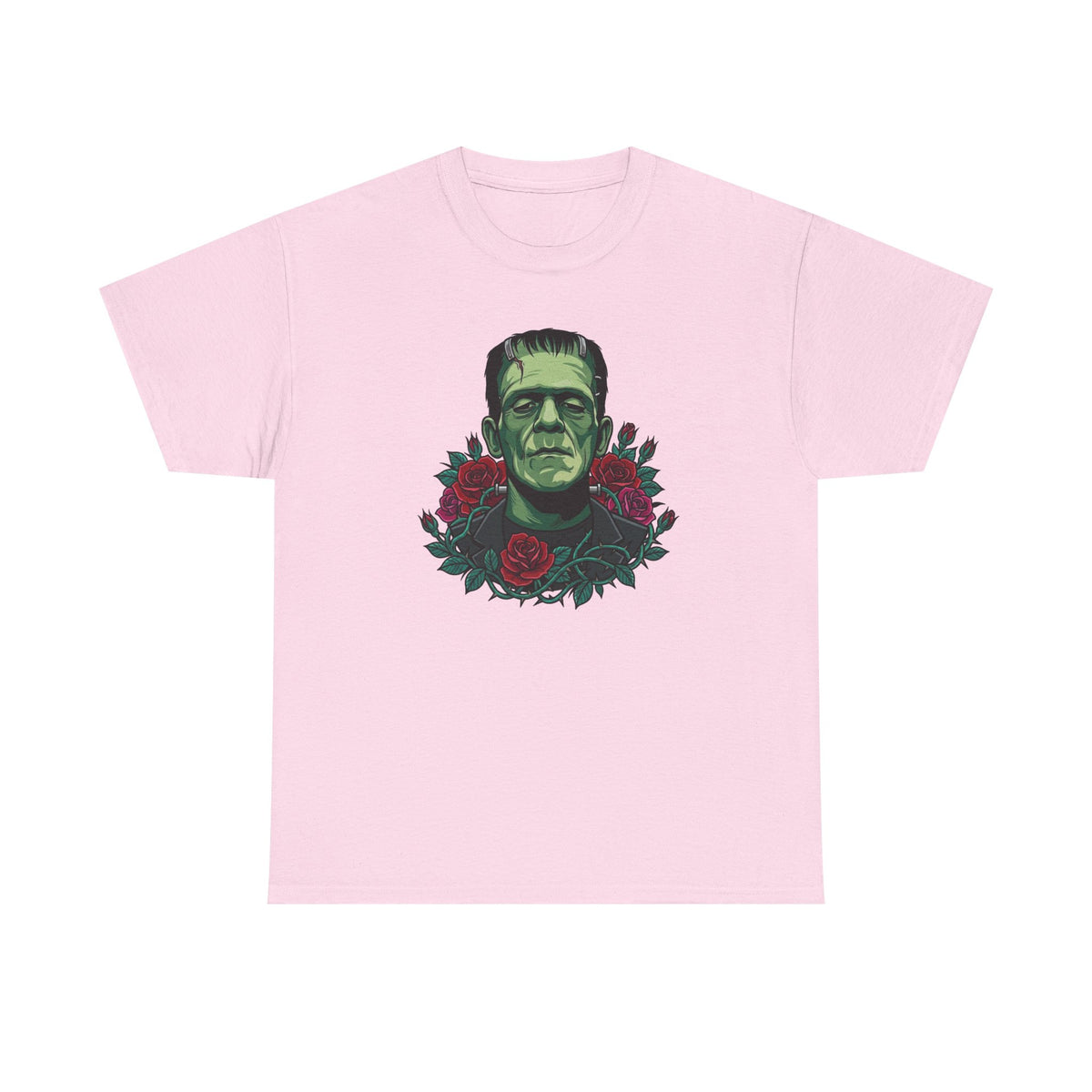 Frankenstein Portrait Tee — Gothic Rose Monster T-Shirt