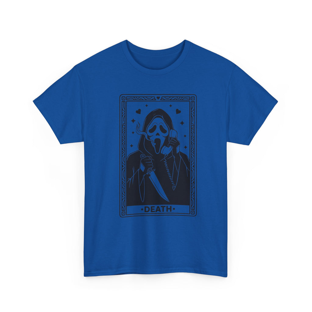 Death Tarot Card Tee — Gothic Skull Reaper Graphic T-Shirt