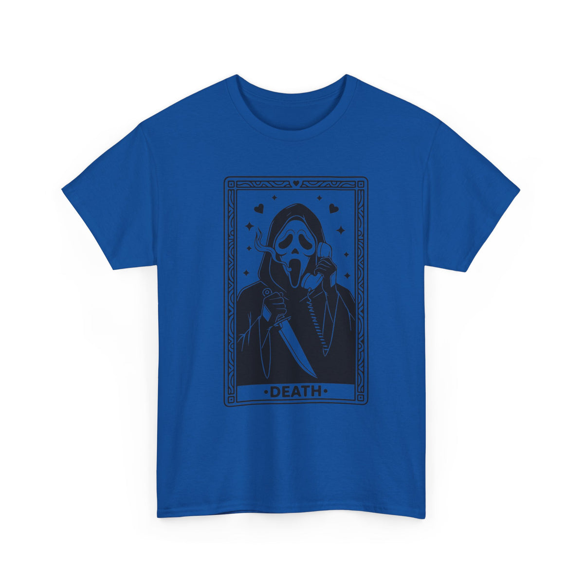 Death Tarot Card Tee — Gothic Skull Reaper Graphic T-Shirt