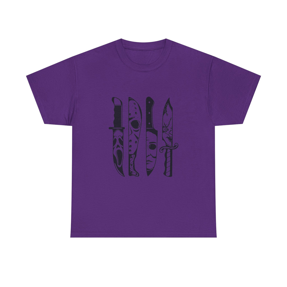 Knife Silhouette Tee — Black Blade Graphic T‑Shirt
