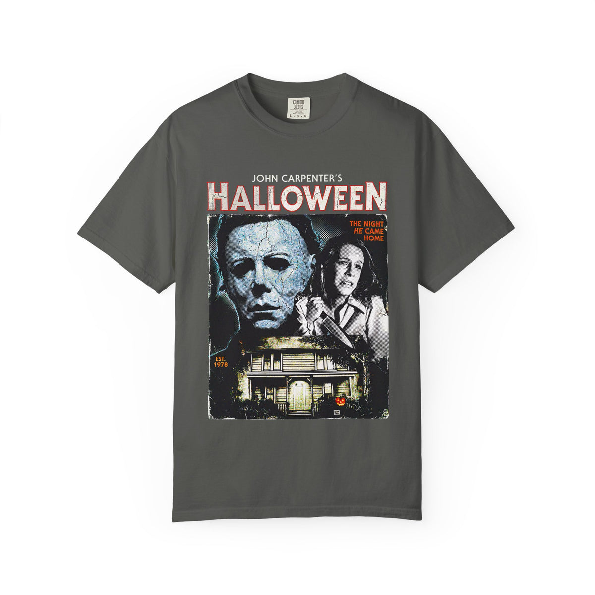 Halloween Movie Poster T-Shirt — Classic Horror Michael Myers Design