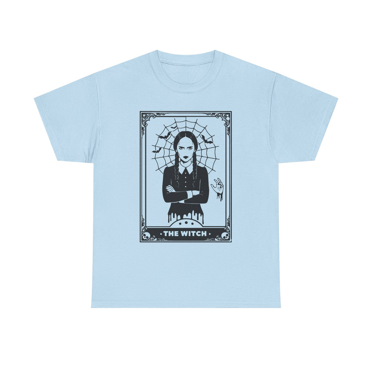 The Witch Graphic Tee - Gothic Tarot-Style Witch T-Shirt