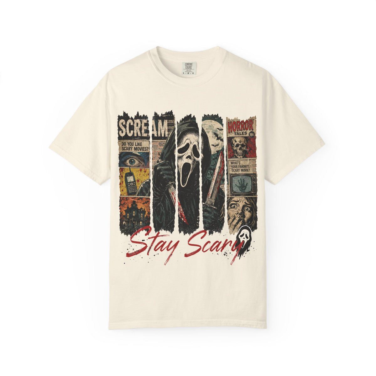 Scream 'Stay Scary' Horror Graphic T-Shirt