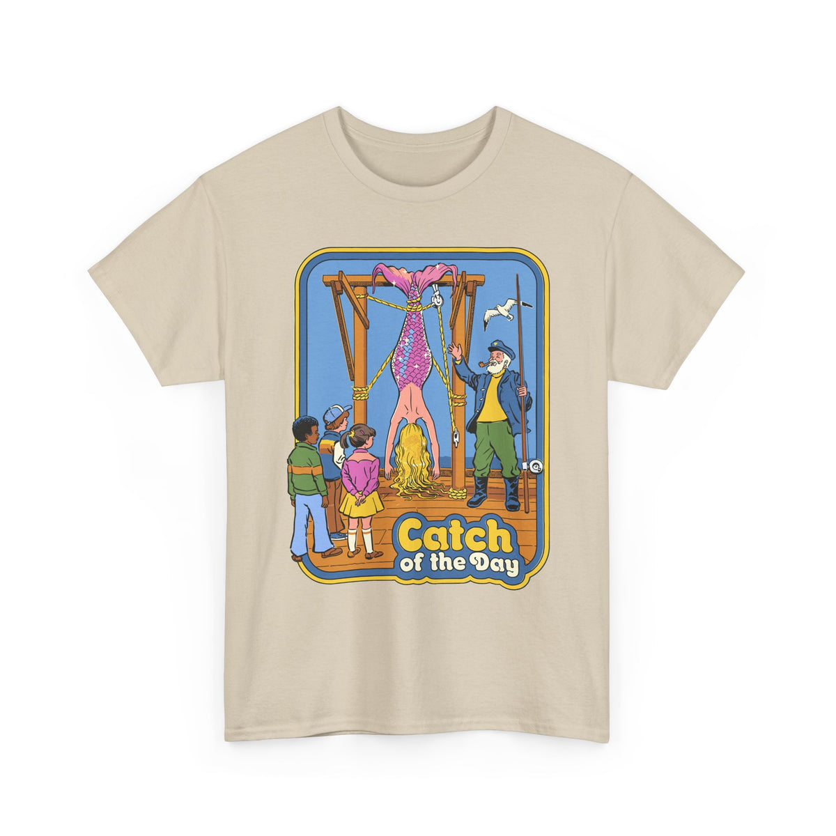 T-Shirt — "Catch of the Day" Retro Fishing Illustration Tee