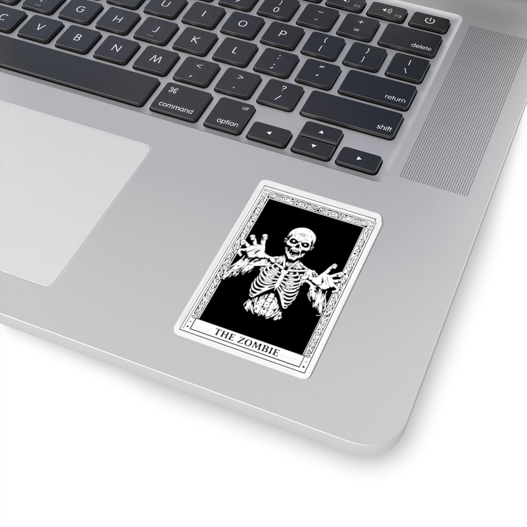 Zombie Tarot Sticker — The Zombie Kiss-Cut Horror Decal
