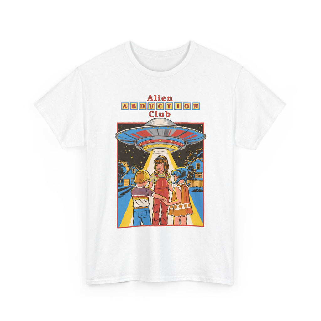 Alien Abduction Club Graphic Tee — Retro UFO Sci‑Fi T-Shirt
