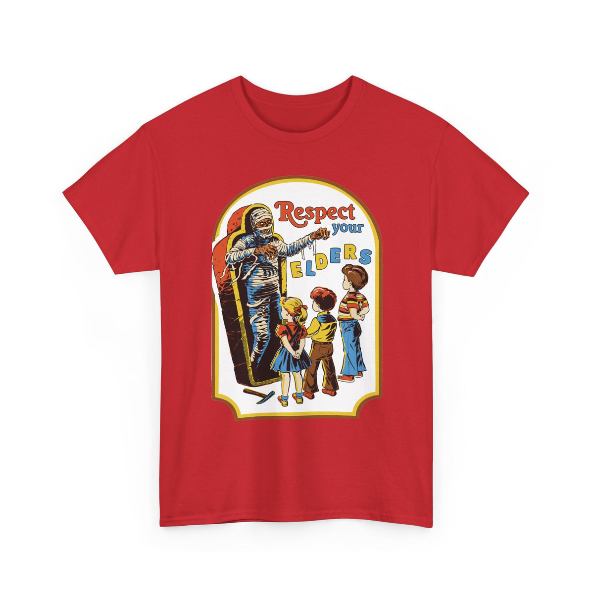 Respect Your Elders Vintage Retro Tee — Kids Learning & Respectful Message T-Shirt