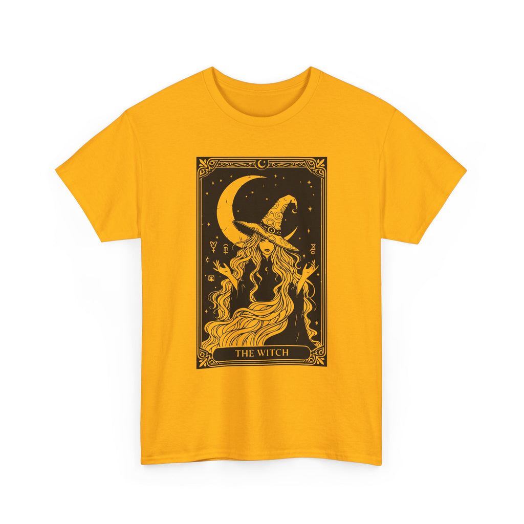 Witch & Moon T-Shirt — Mystical Tarot Art Graphic Tee
