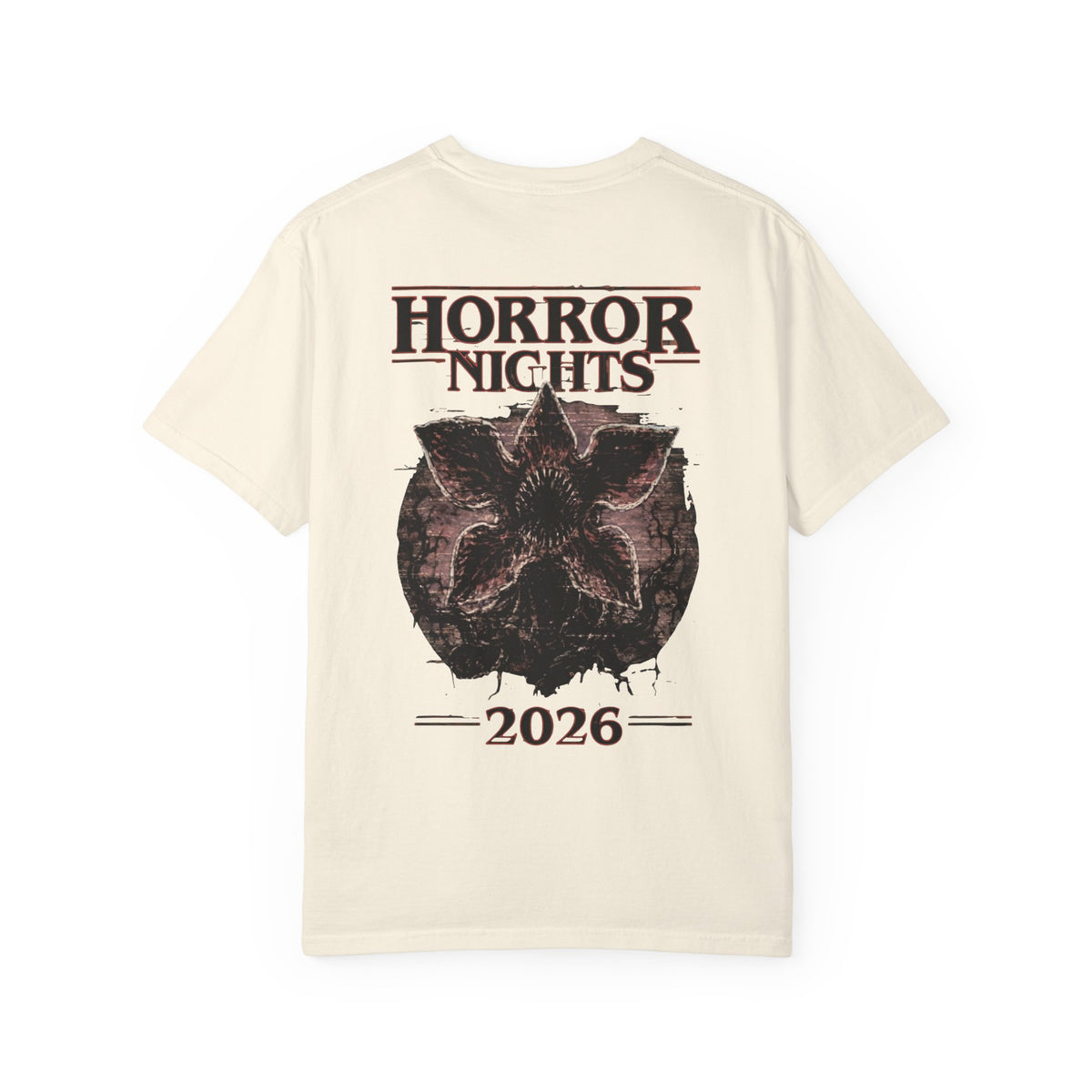 Horror Nights 2026 T‑Shirt — Stranger Monster Retro Poster Tee
