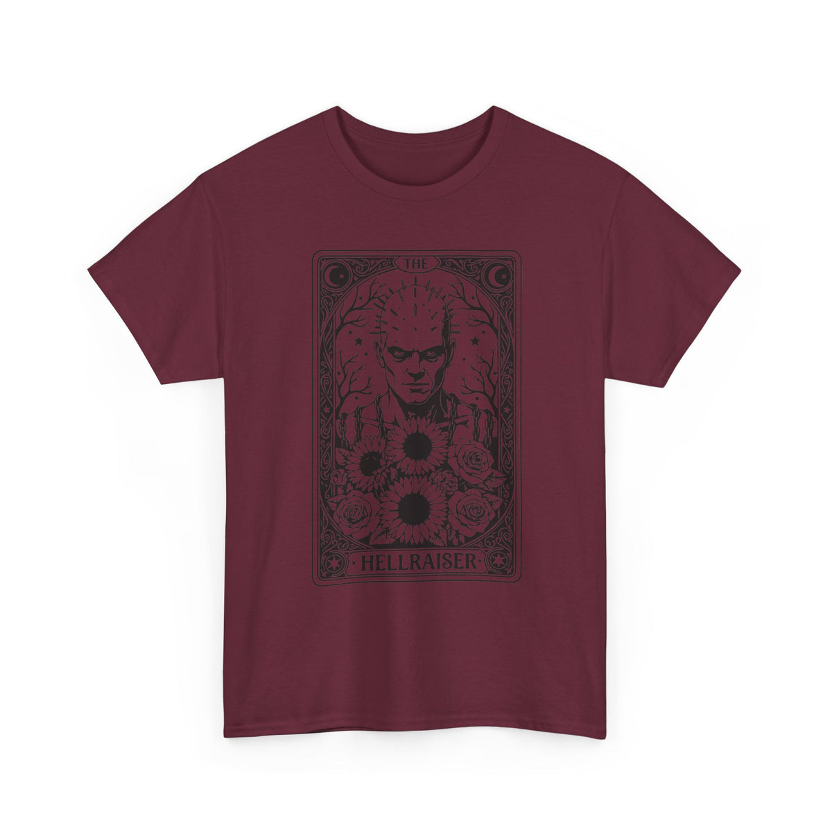 Hellraiser Tarot Card T-Shirt — Gothic Horror Pinhead Graphic Tee