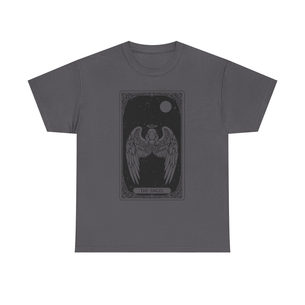 Tarot 'The Angel' Graphic Tee — Gothic Moonlight Angel Shirt