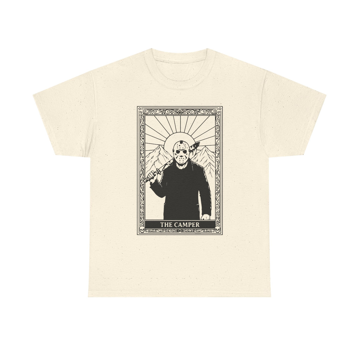 Skull Saint Graphic Tee — Mountain Tarot Illustration