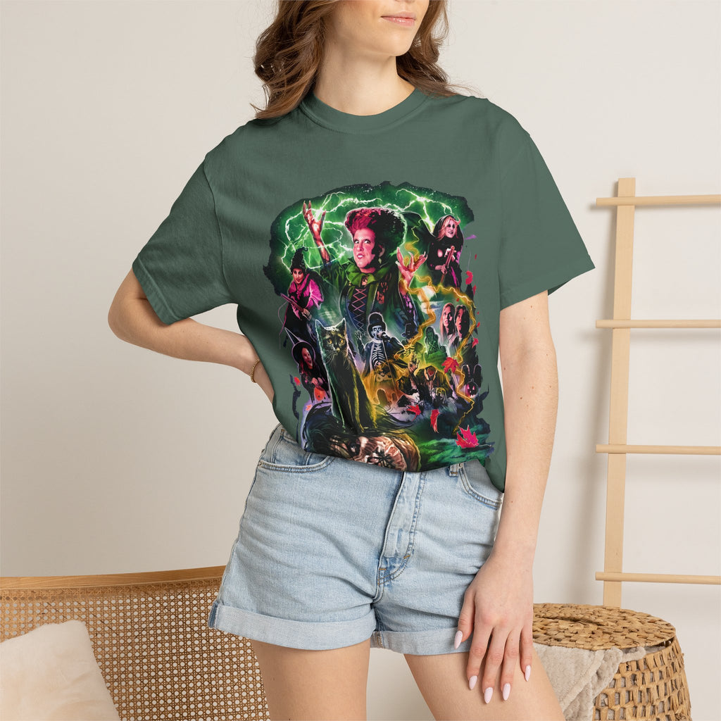 Horror Movie Collage T-Shirt — Vintage Villains & Monsters Graphic Tee
