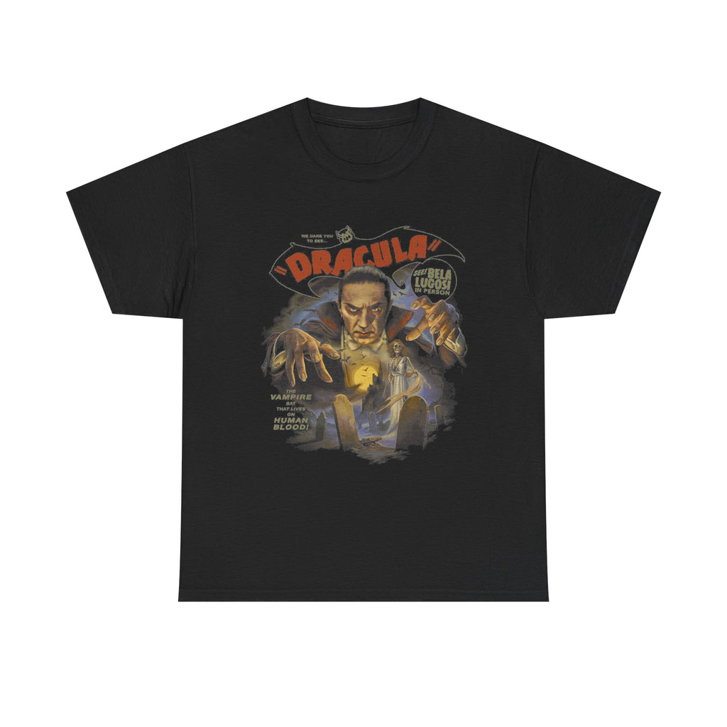 Dracula Vintage Horror T-Shirt — Retro Vampire Movie Graphic Tee
