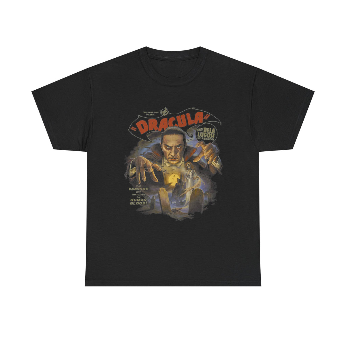 Dracula Vintage Horror T-Shirt — Retro Vampire Movie Graphic Tee