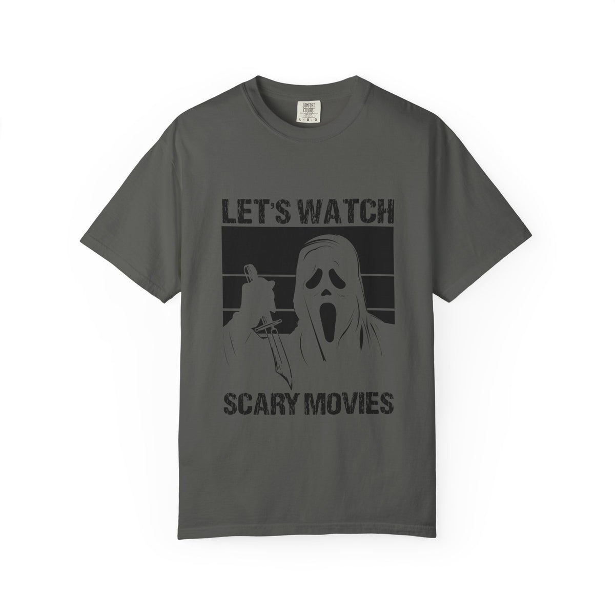 Scary Movies Tee — "Let’s Watch Scary Movies" Horror Graphic T-Shirt