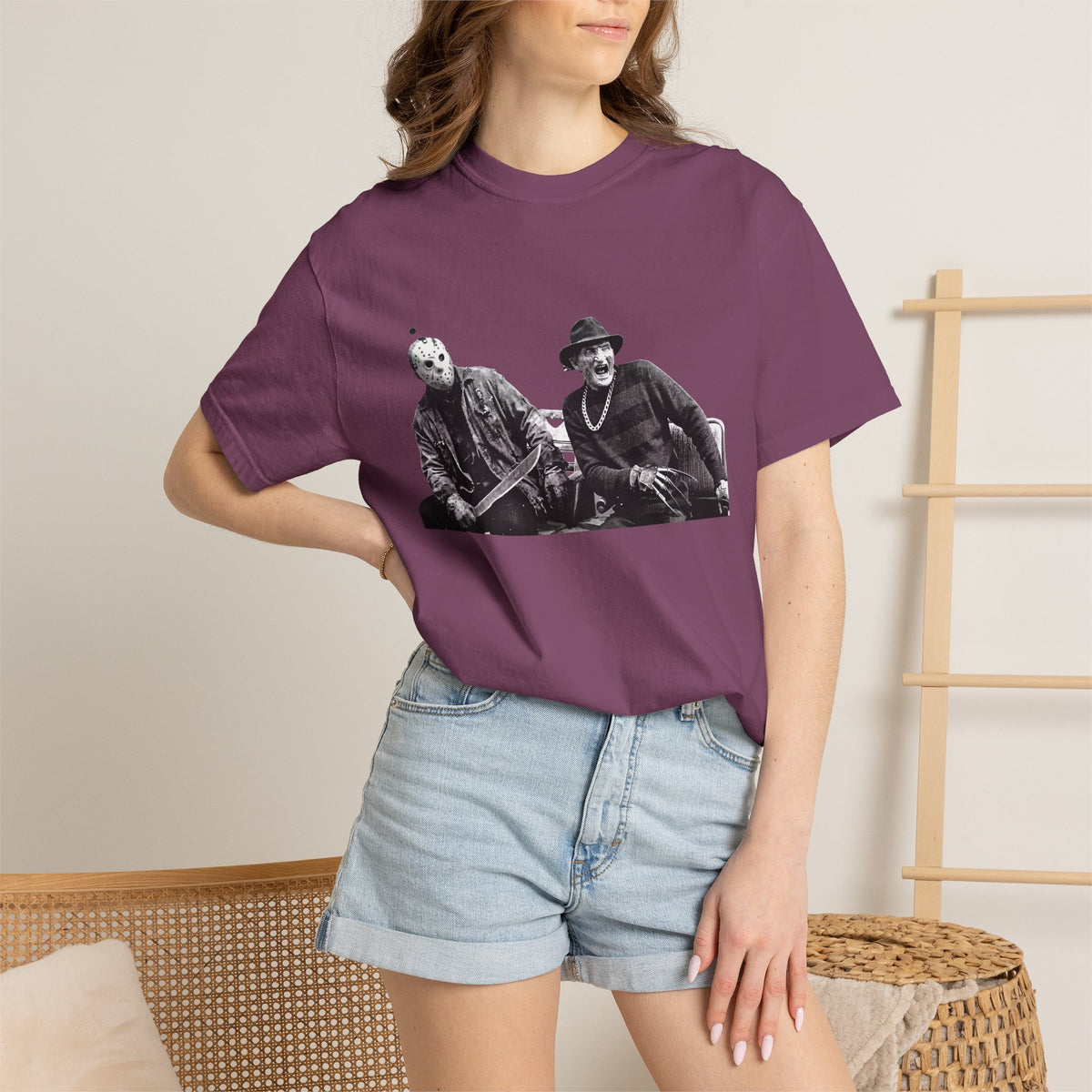Vintage Horror Duo Graphic T-Shirt
