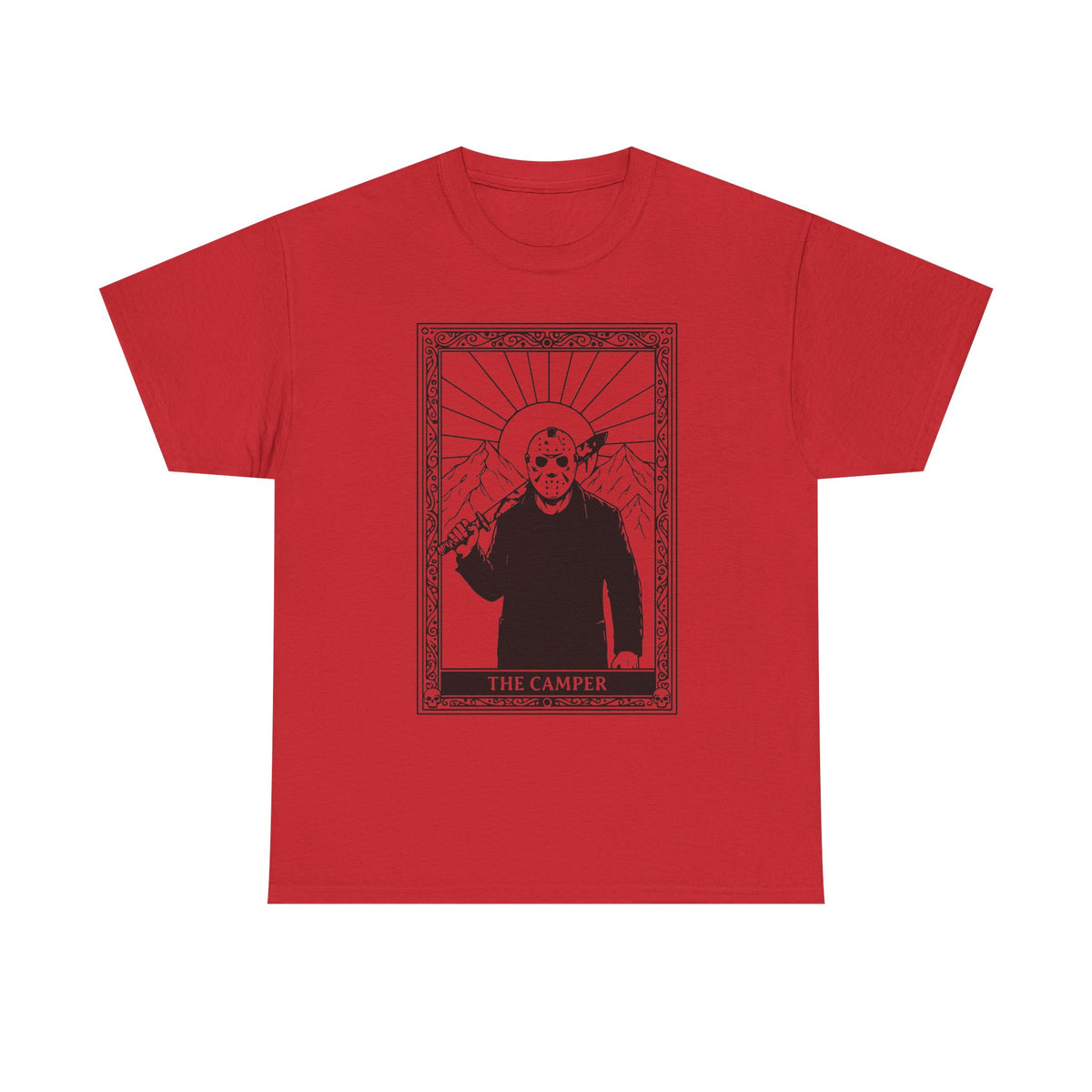 Skull Saint Graphic Tee — Mountain Tarot Illustration