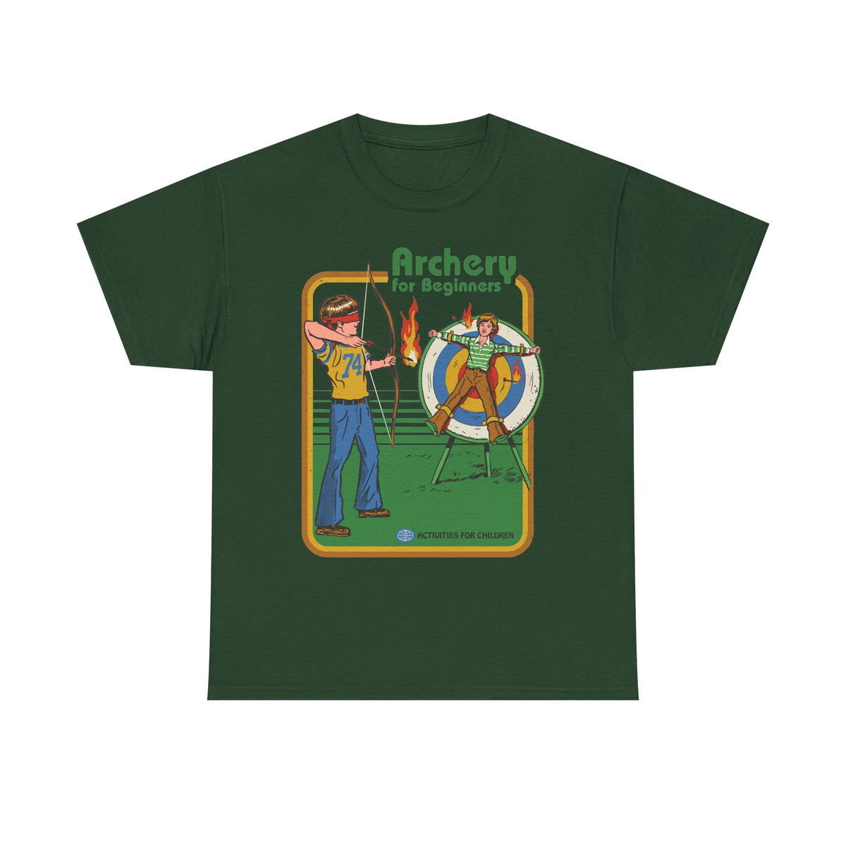 Archery for Beginners T-Shirt — Retro Archery Instruction Tee