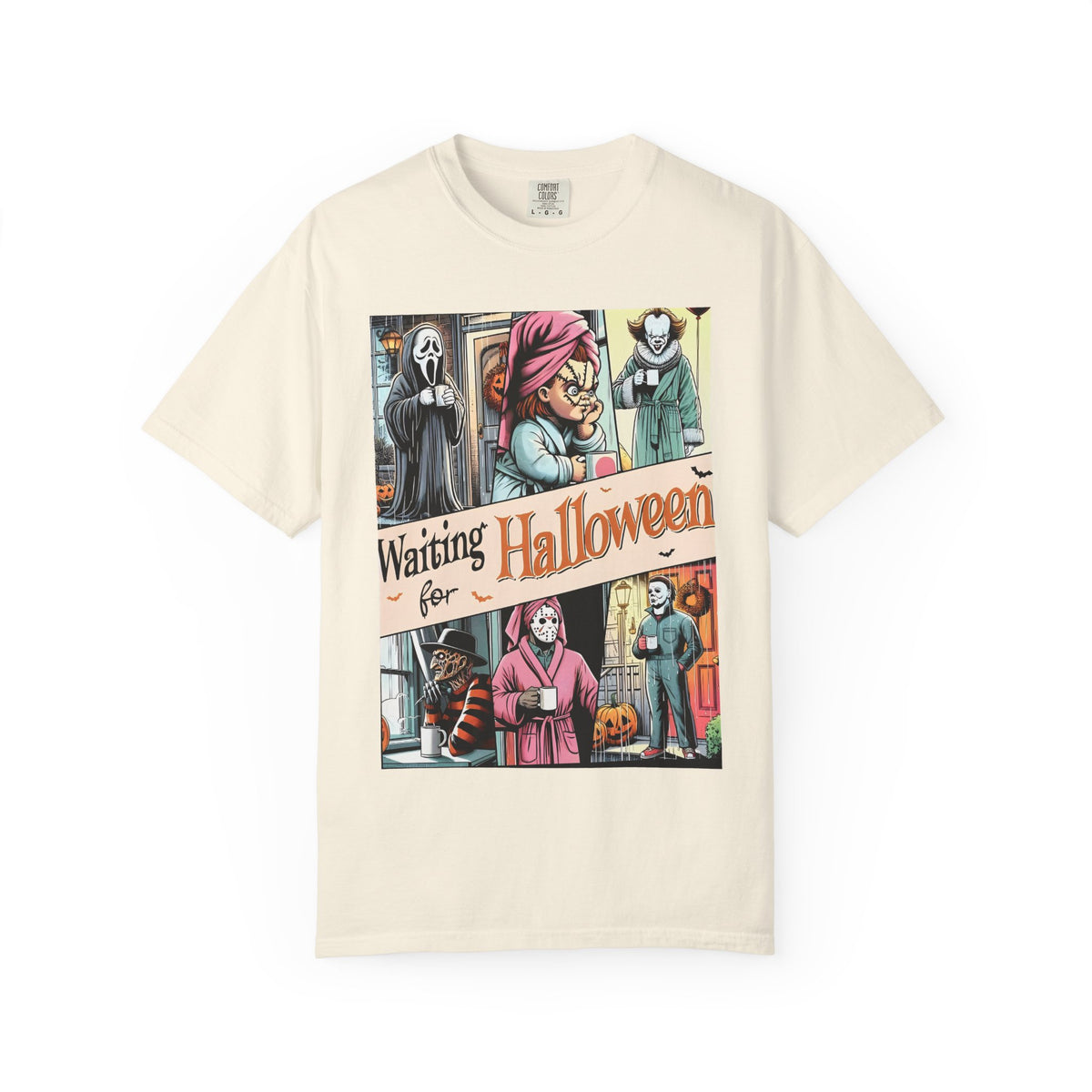 Halloween Horror Characters 'Waiting for Halloween' Graphic T-Shirt