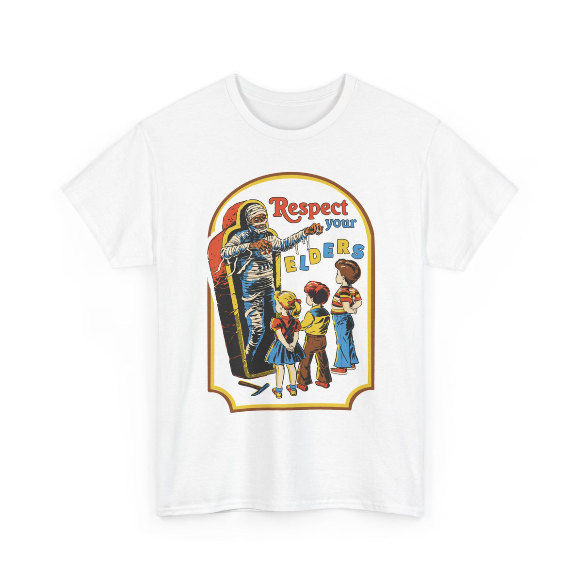 Respect Your Elders Vintage Retro Tee — Kids Learning & Respectful Message T-Shirt