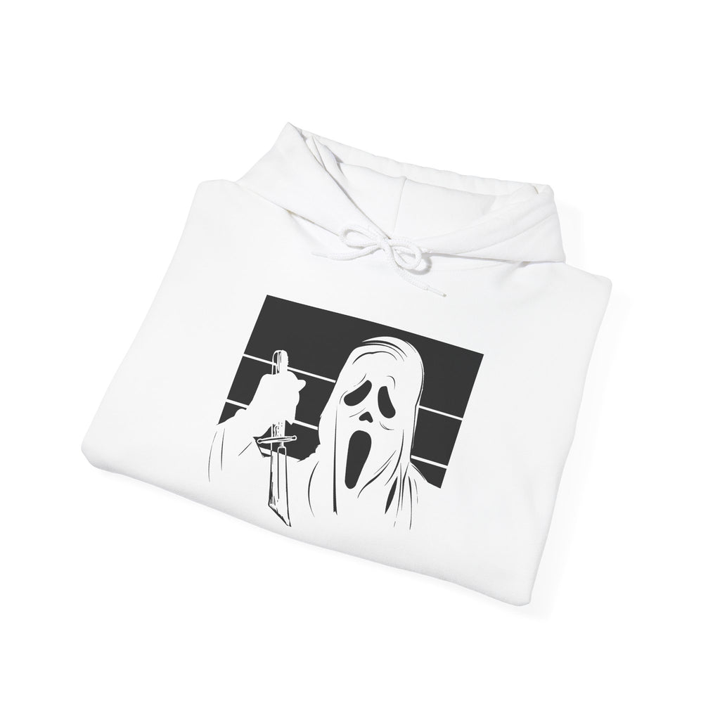 Scream Mask Graphic Hoodie – Horror Movie Ghostface Pullover