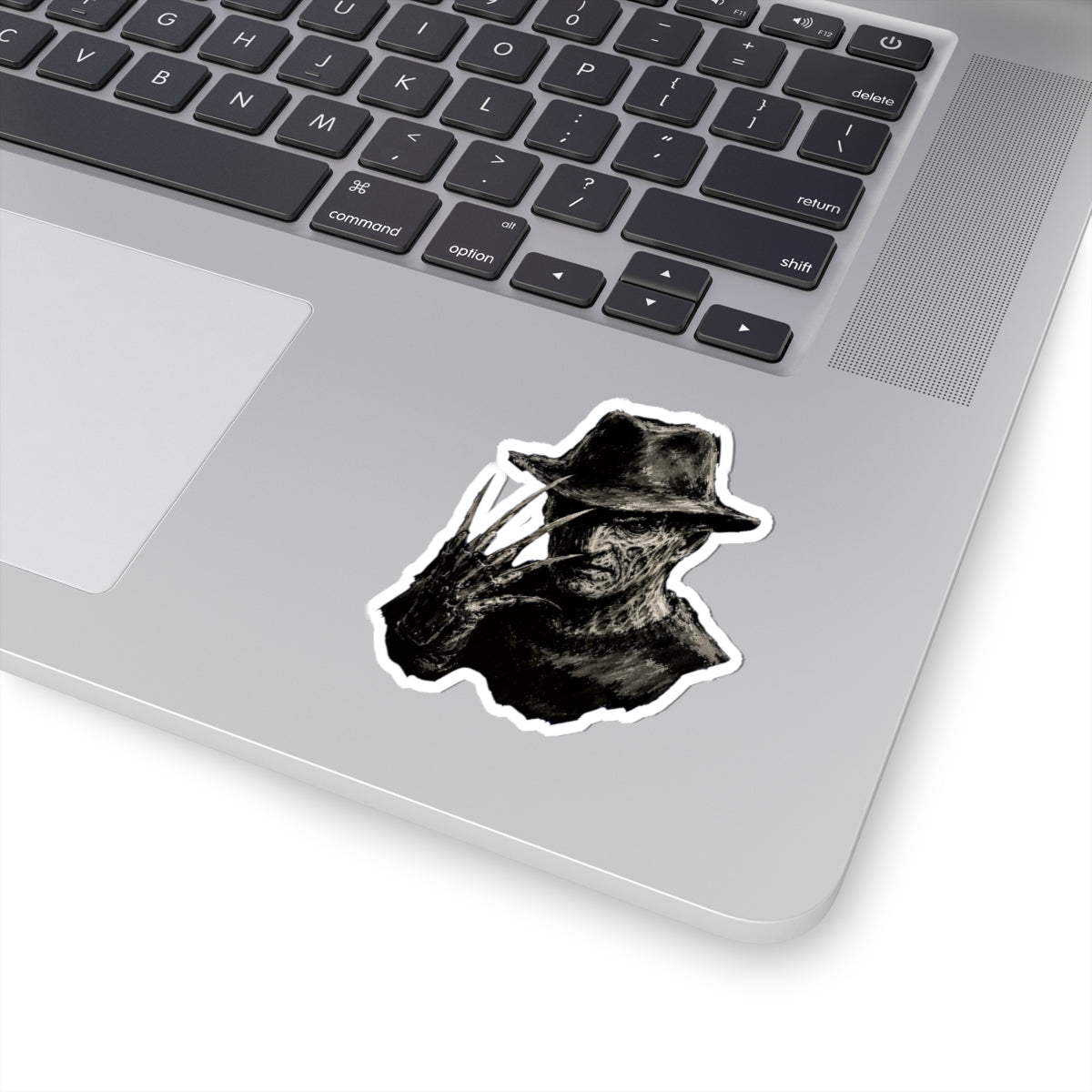 Horror Icon Sticker — Freddy Krueger Style Kiss-Cut Decal