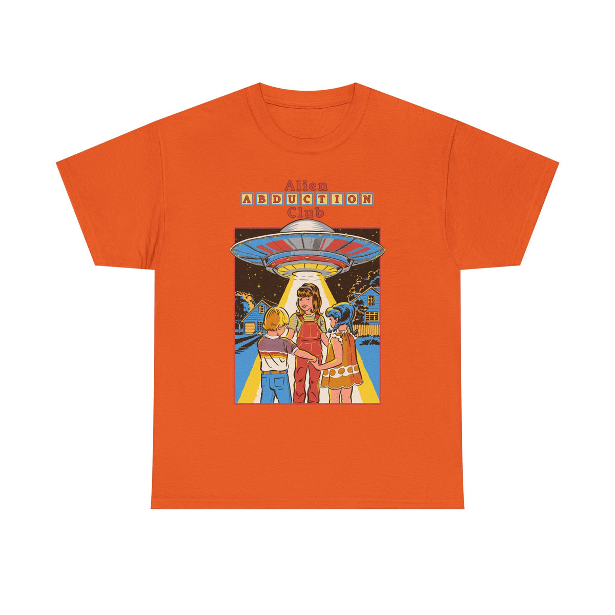 Alien Abduction Club Graphic Tee — Retro UFO Sci‑Fi T-Shirt