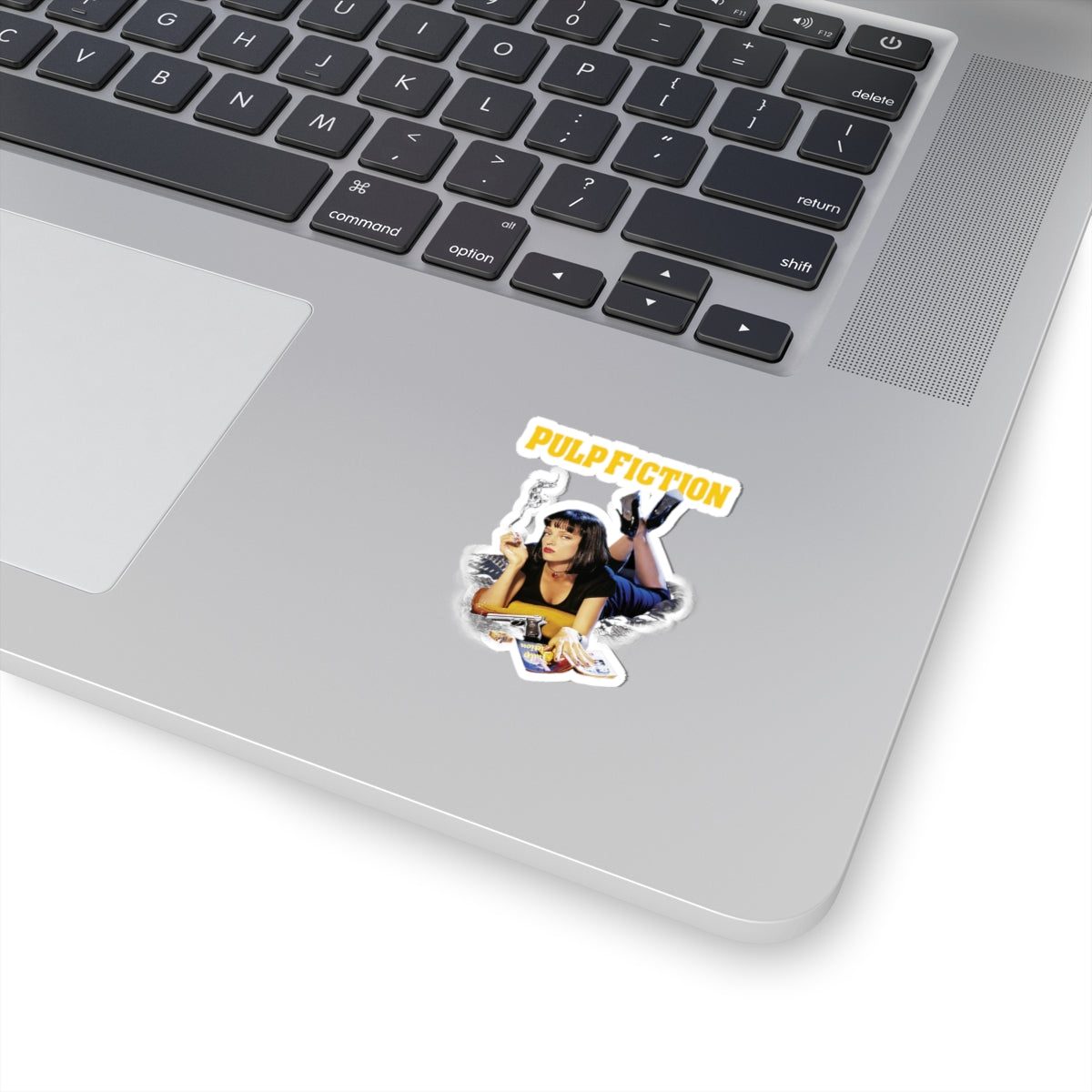 Pulp Fiction Mia Wallace Kiss-Cut Sticker — Retro Movie Poster Decal