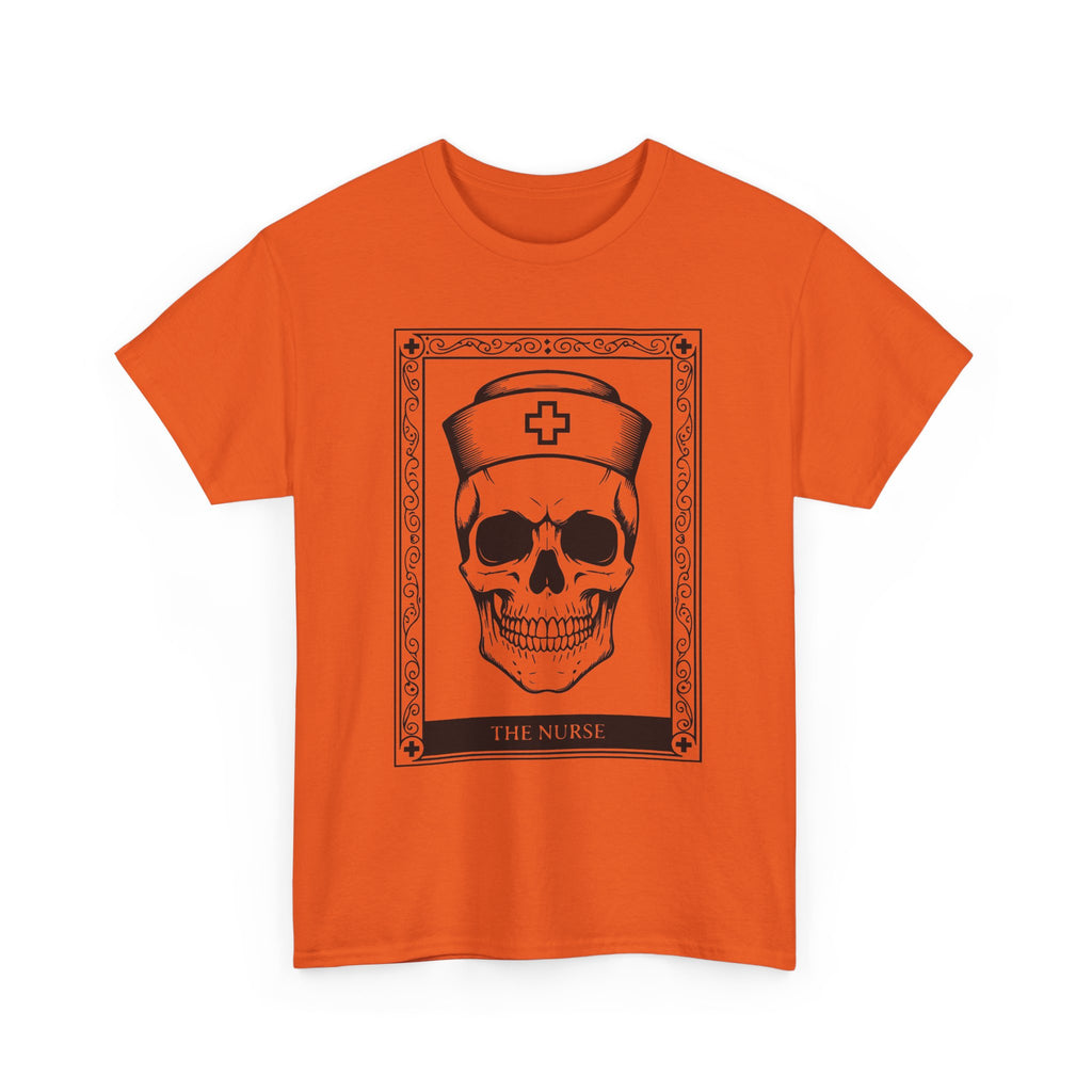 Nurse Skull Graphic Tee — Gothic Medical Skull T‑Shirt