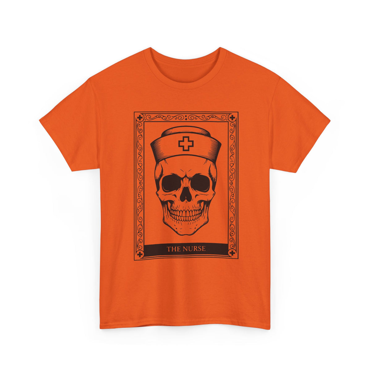 Nurse Skull Graphic Tee — Gothic Medical Skull T‑Shirt