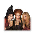 Halloween Witch Trio Sticker — Funny Movie Character Kiss-Cut Laptop Decal