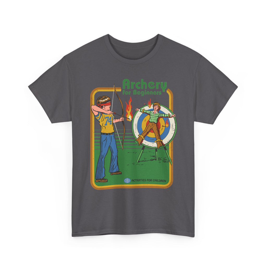 Archery for Beginners T-Shirt — Retro Archery Instruction Tee