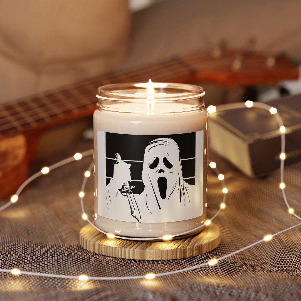 Ghostface Horror Candle — 9oz Scented Soy Candle for Halloween & Horror Fans