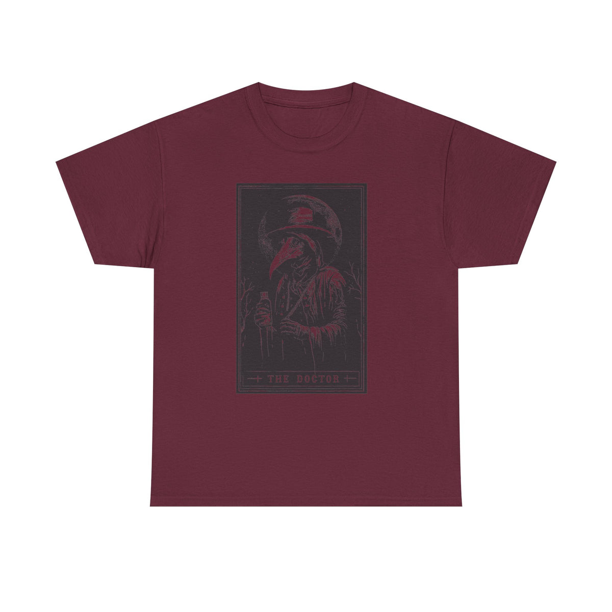 Graphic Tee — 'The Doctor' Plague Doctor Illustration T-Shirt