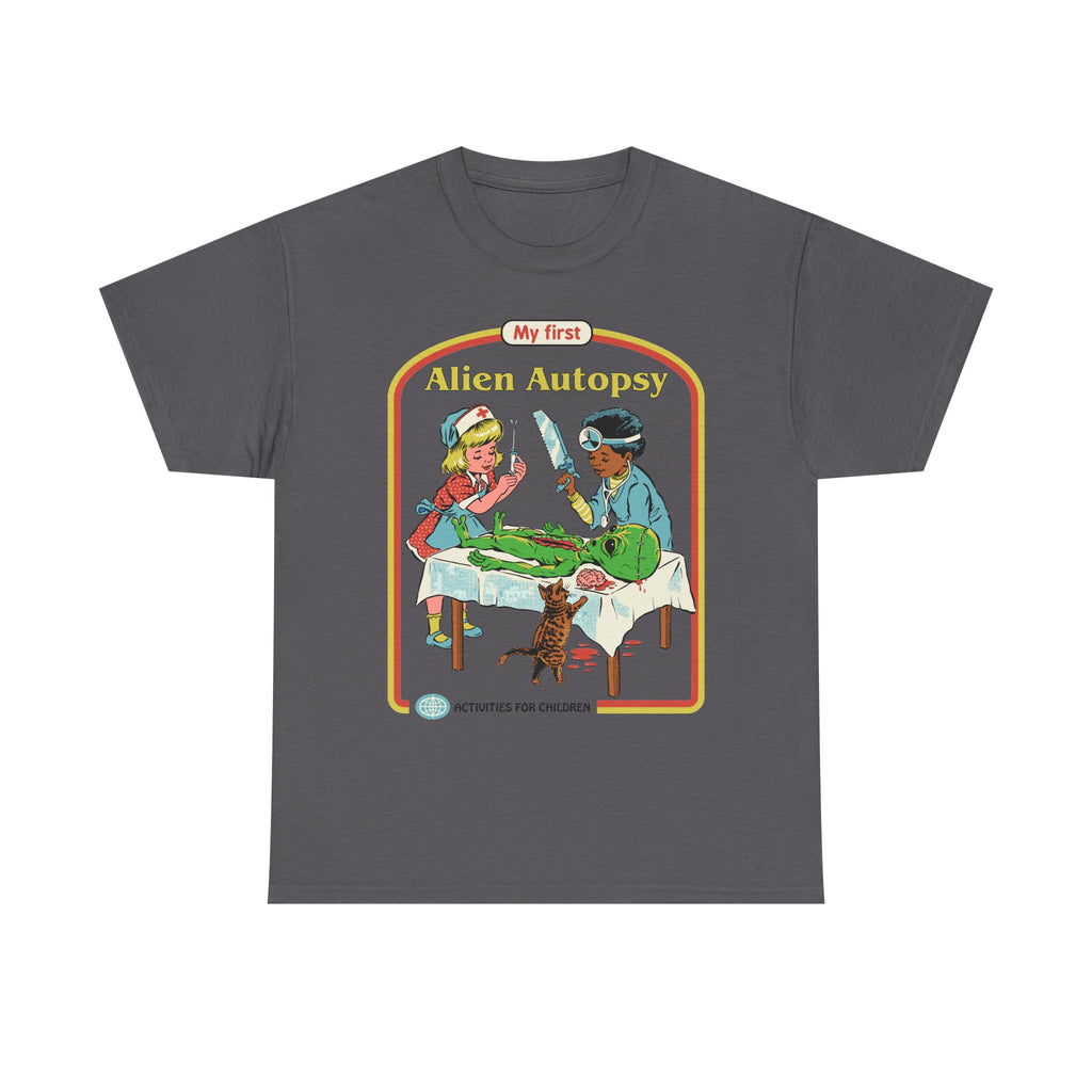 Kids' Novelty Tee — "My First Alien Autopsy" Retro Illustration