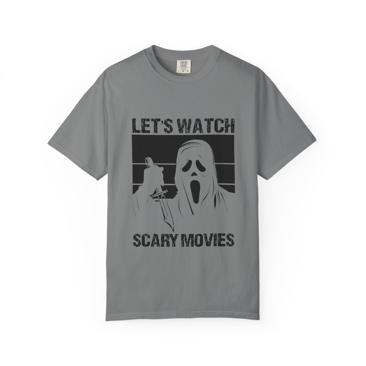 Scary Movies Tee — "Let’s Watch Scary Movies" Horror Graphic T-Shirt