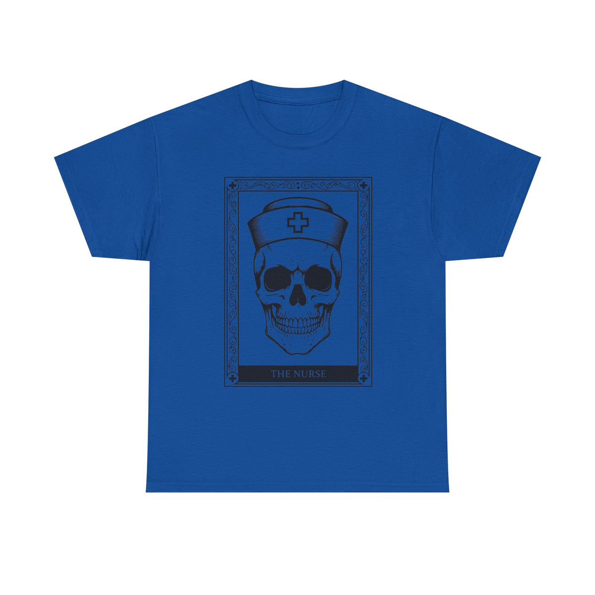 Nurse Skull Graphic Tee — Gothic Medical Skull T‑Shirt