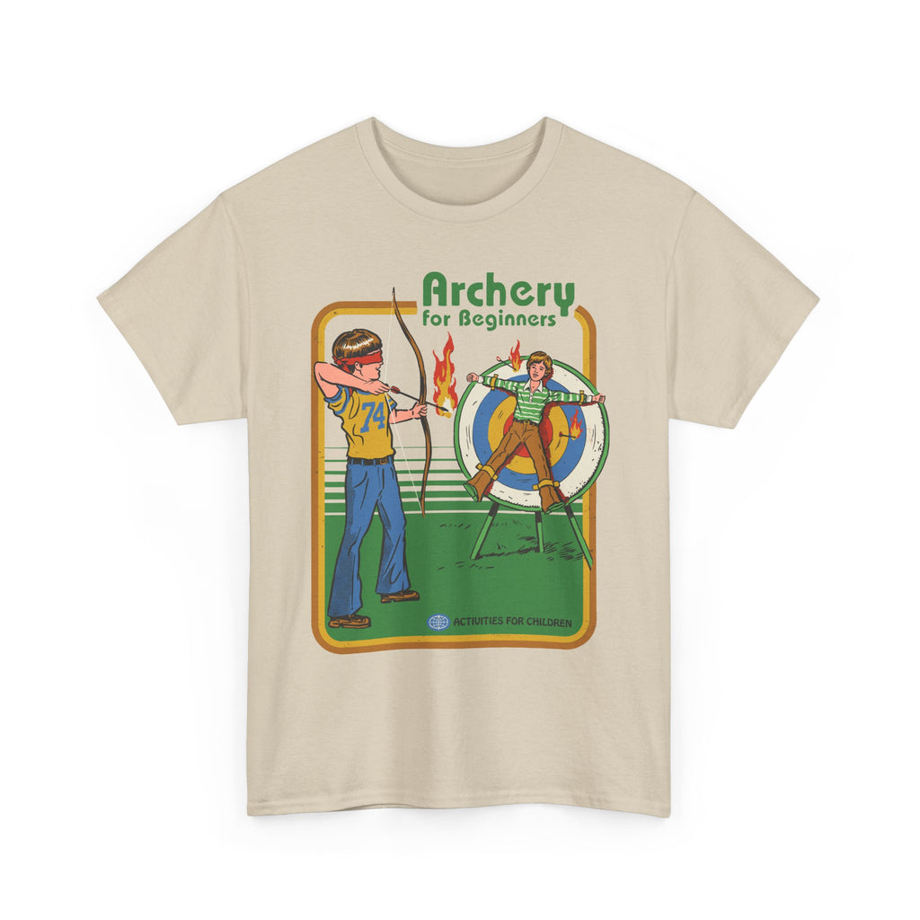 Archery for Beginners T-Shirt — Retro Archery Instruction Tee