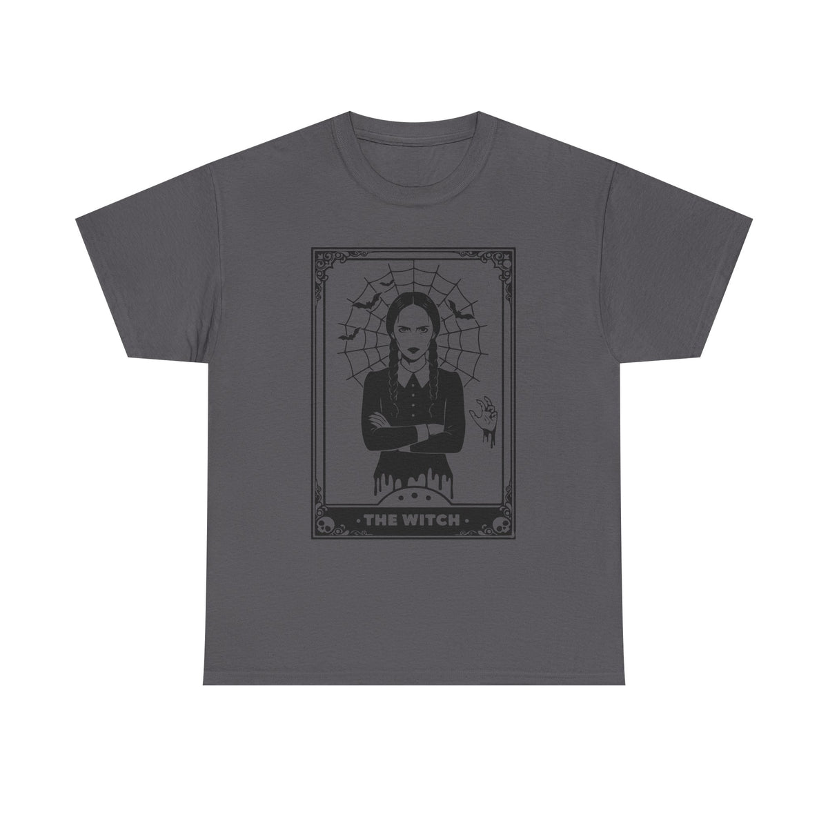 The Witch Graphic Tee - Gothic Tarot-Style Witch T-Shirt