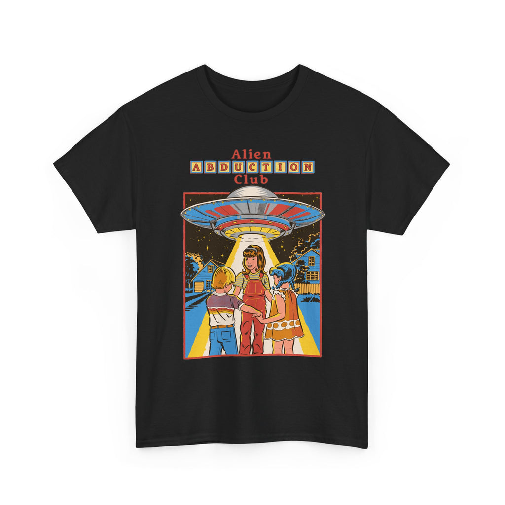 Alien Abduction Club Graphic Tee — Retro UFO Sci‑Fi T-Shirt
