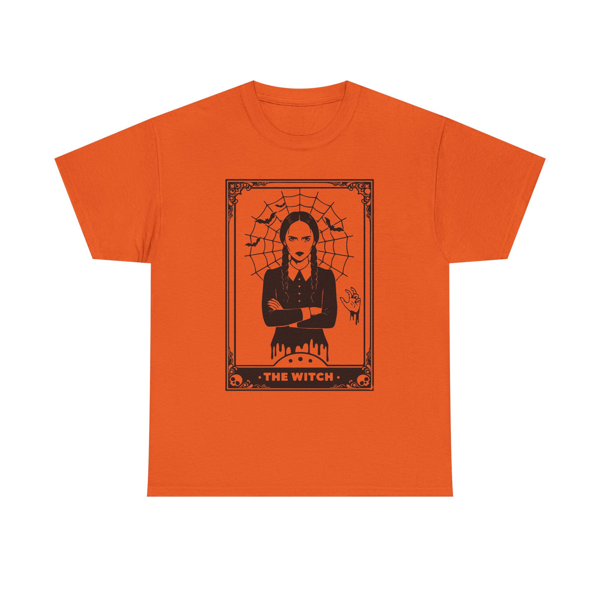 The Witch Graphic Tee - Gothic Tarot-Style Witch T-Shirt