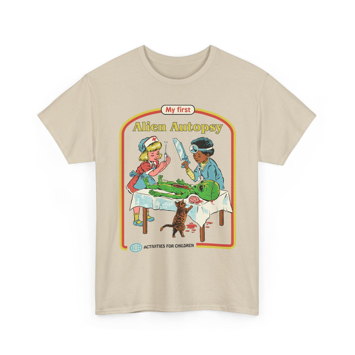 Kids' Novelty Tee — "My First Alien Autopsy" Retro Illustration