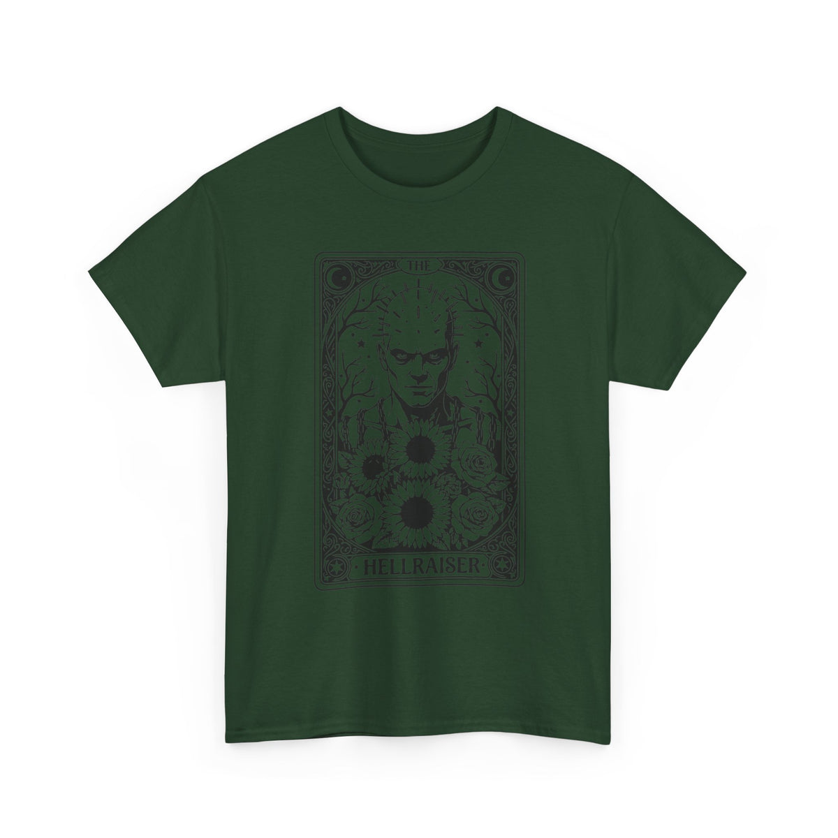 Hellraiser Tarot Card T-Shirt — Gothic Horror Pinhead Graphic Tee