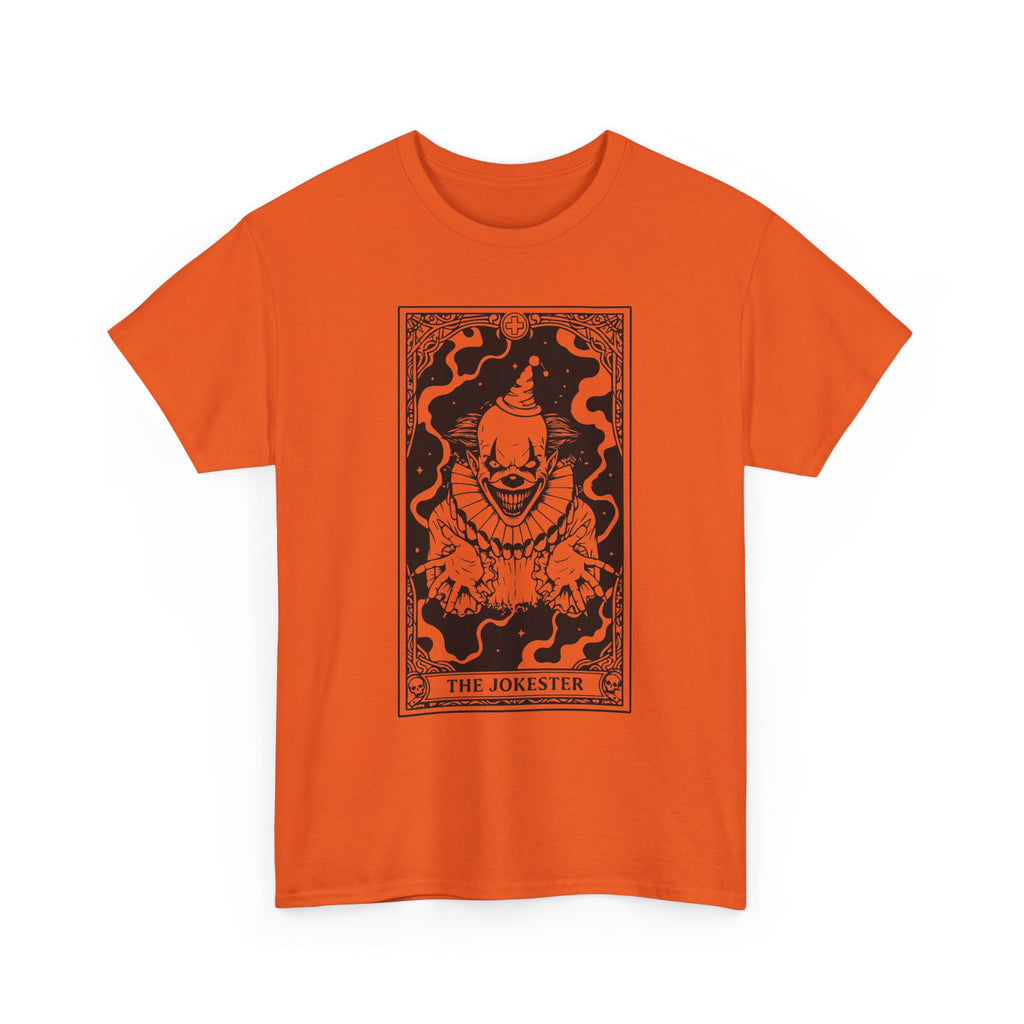 The Jokester Tarot T-Shirt — Gothic Clown Graphic Tee