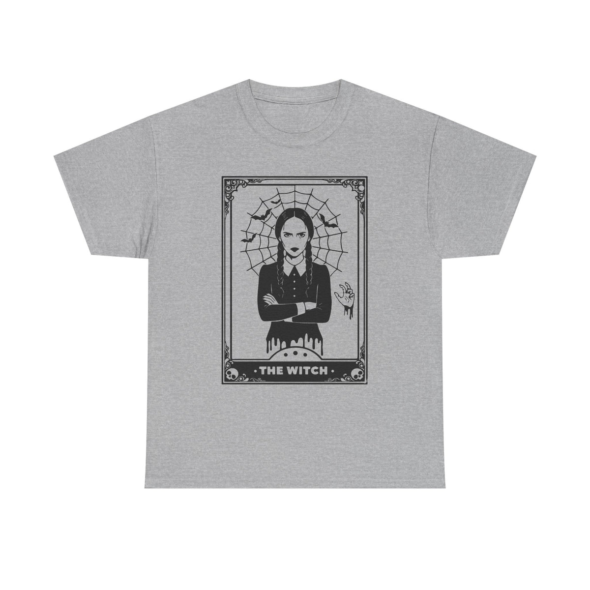 The Witch Graphic Tee - Gothic Tarot-Style Witch T-Shirt