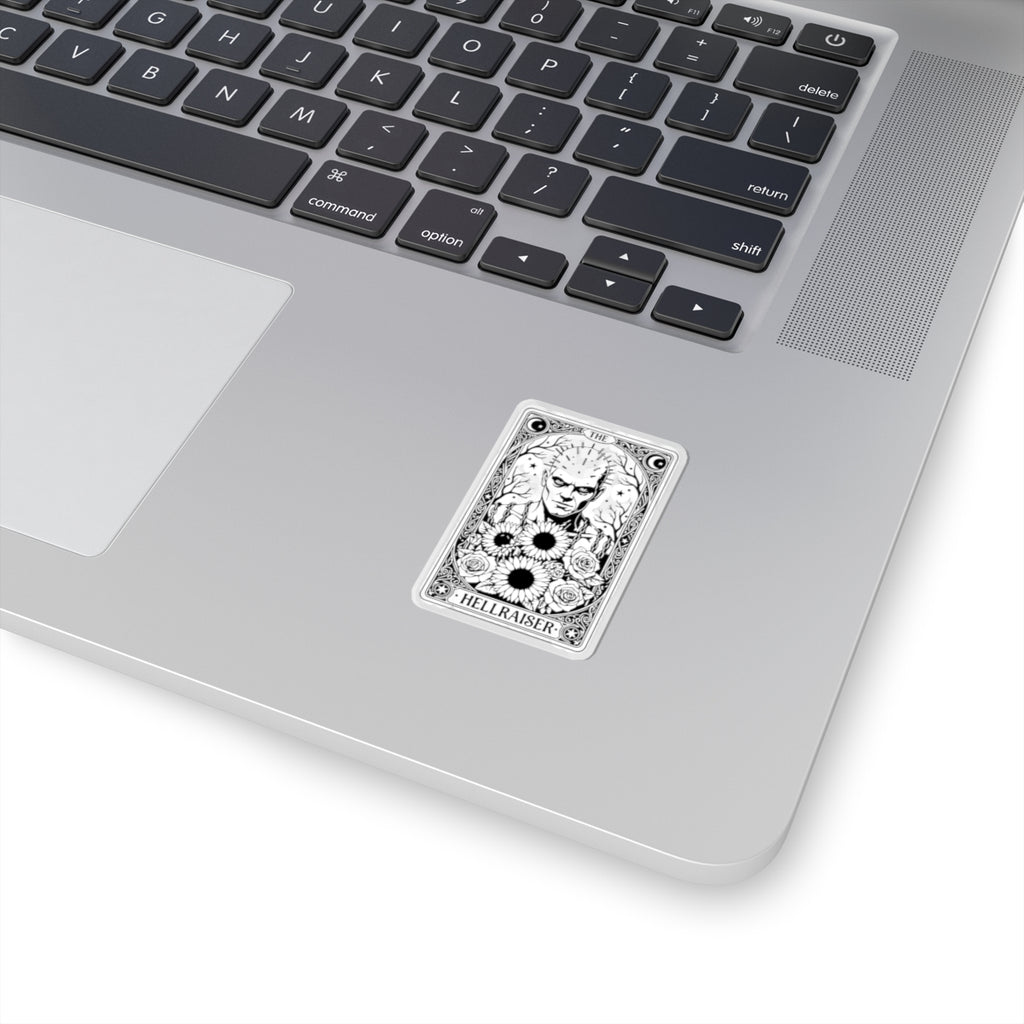 Hellraiser Tarot Sticker — Gothic Pinhead Tarot-Style Kiss-Cut Sticker