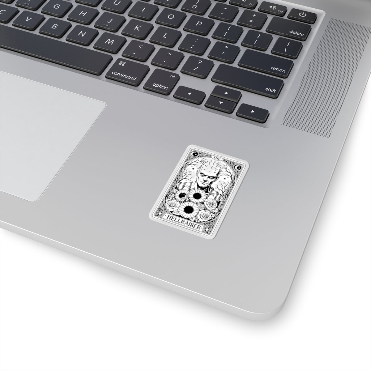 Hellraiser Tarot Sticker — Gothic Pinhead Tarot-Style Kiss-Cut Sticker