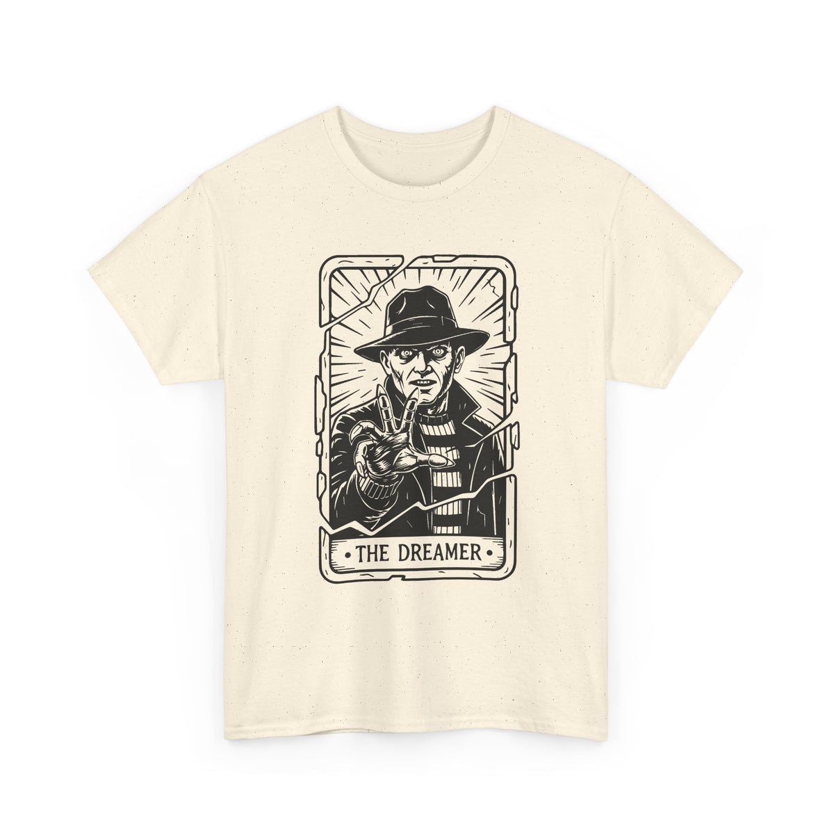 Dreamer Tarot Tee — Vintage Noir Illustration T-Shirt